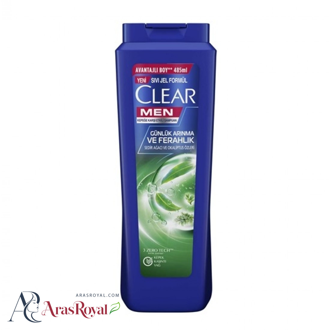 شامپو کلیر نعنایی مردانه 350 میل CLEAR MEN ضد شوره حاوی نعنا و اکالیپتوس