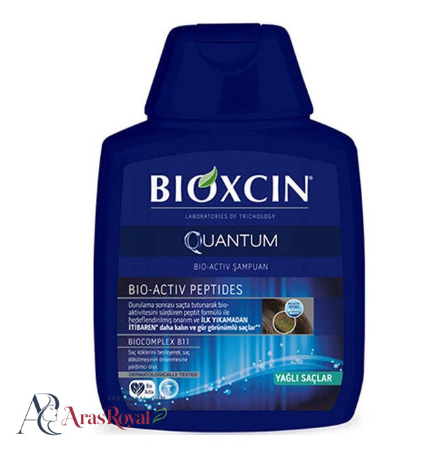 شامپو سر بیوکسین مو های چرب مدل کوانتوم ضد شوره و ریزش 300 میل BIOXCIN QUANTUM YAGLI SACLAR