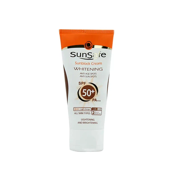 کرم ضدآفتاب روشن کننده spf50 رنگی سان سیف