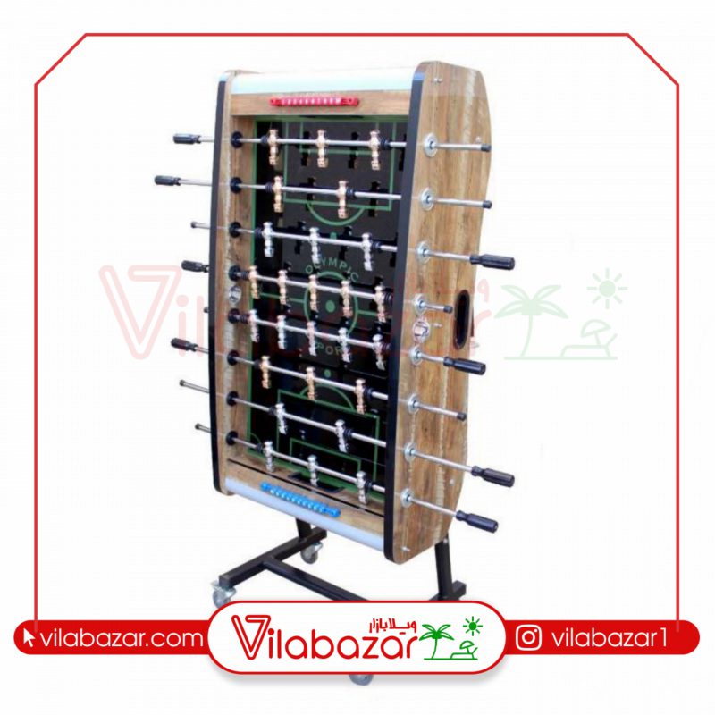 فوتبال دستی تاشو چرخدار (LAMI GLASS) (هزینه ارسال با مشتری گرامی به صورت پس کرایه)
