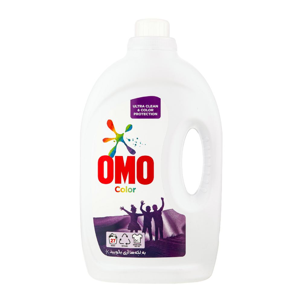 مایع لباسشویی اومو OMO مدل Colors محافظت از بافت لباس های رنگی وزن 2700 گرم مدل 1