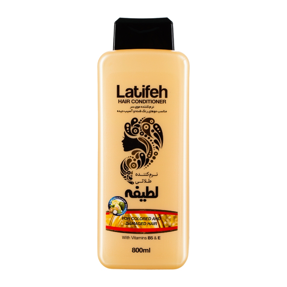 نرم کننده موی سر لطیفه Latifeh مدل Golden رنگ طلایی حجم 800 میل مدل 1