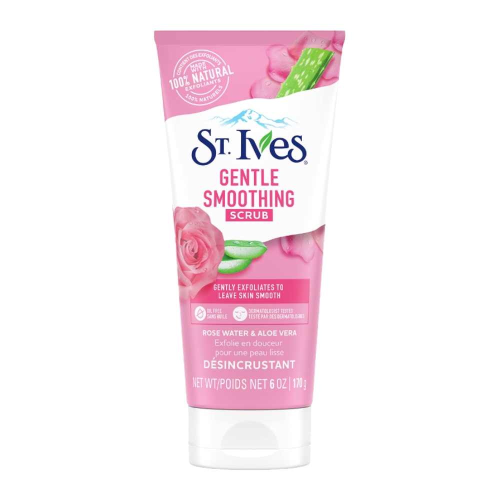 اسکراب و ماسک صورت St. Ives مدل Rose And Aloe عصاره گل رز و آلوئه ورا وزن 170 گرم مدل 1