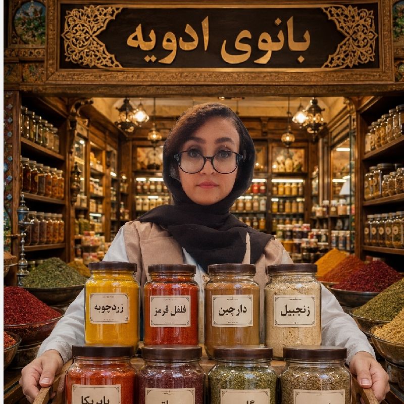 بانوی ادویه "عطرِخوشِ هرغذا "⭐⭐⭐⭐⭐