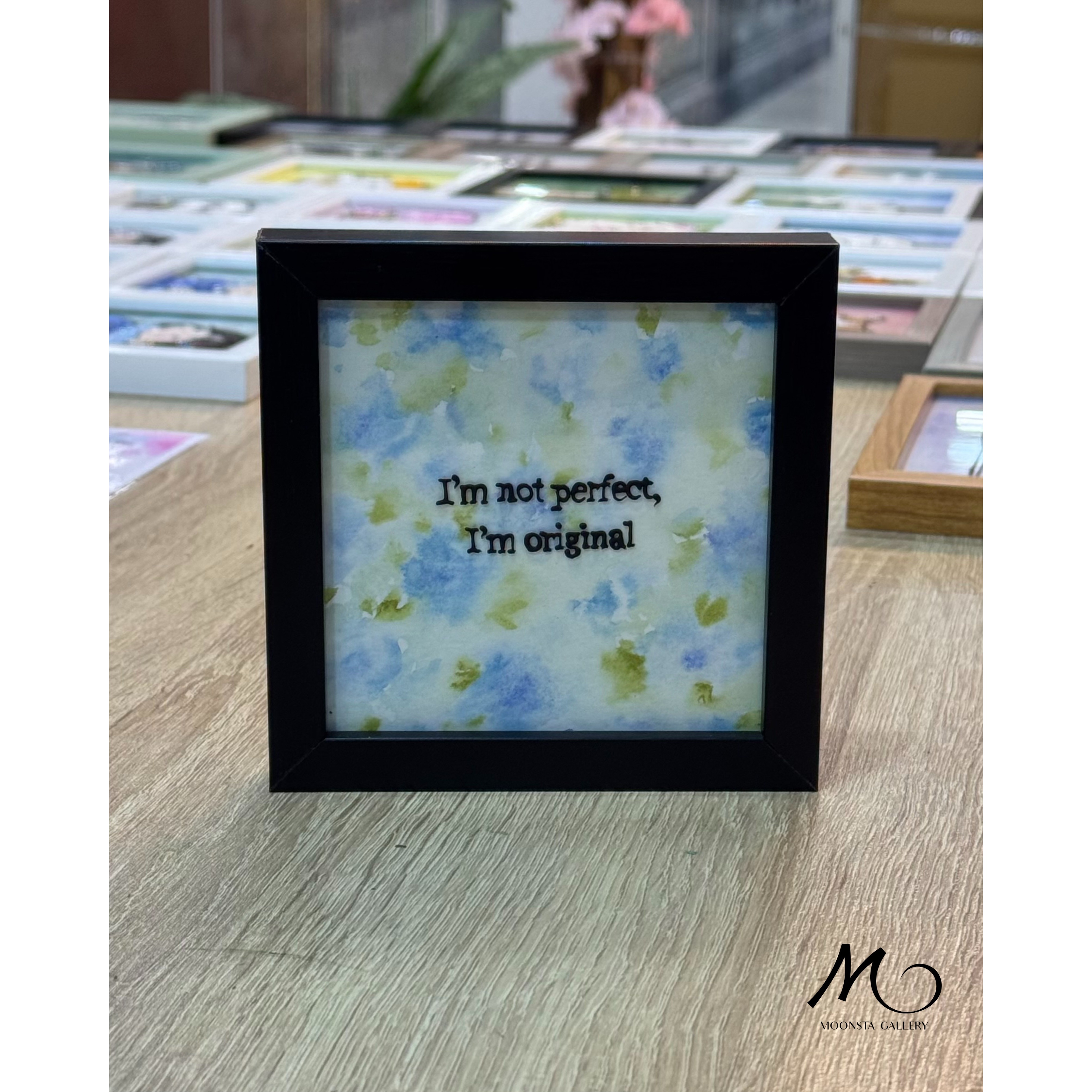 مینی تابلو ویترای تکست i m not perfect..