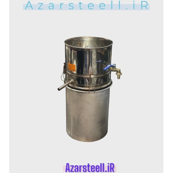 گلابگیر عرقگیر 10 لیتری آبی ورق استیل ضخییم