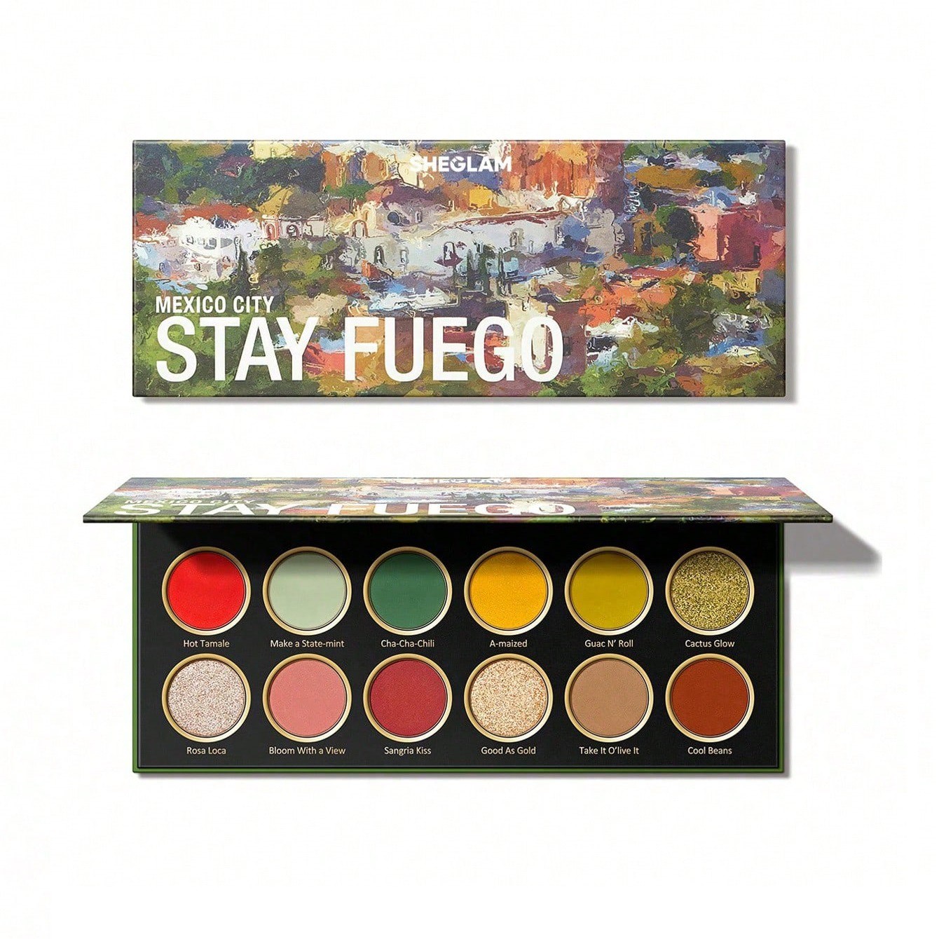 پالت سایه 12 رنگ مدل Stay Fuego, Mexico آرایشی و بهداشتی ویونا