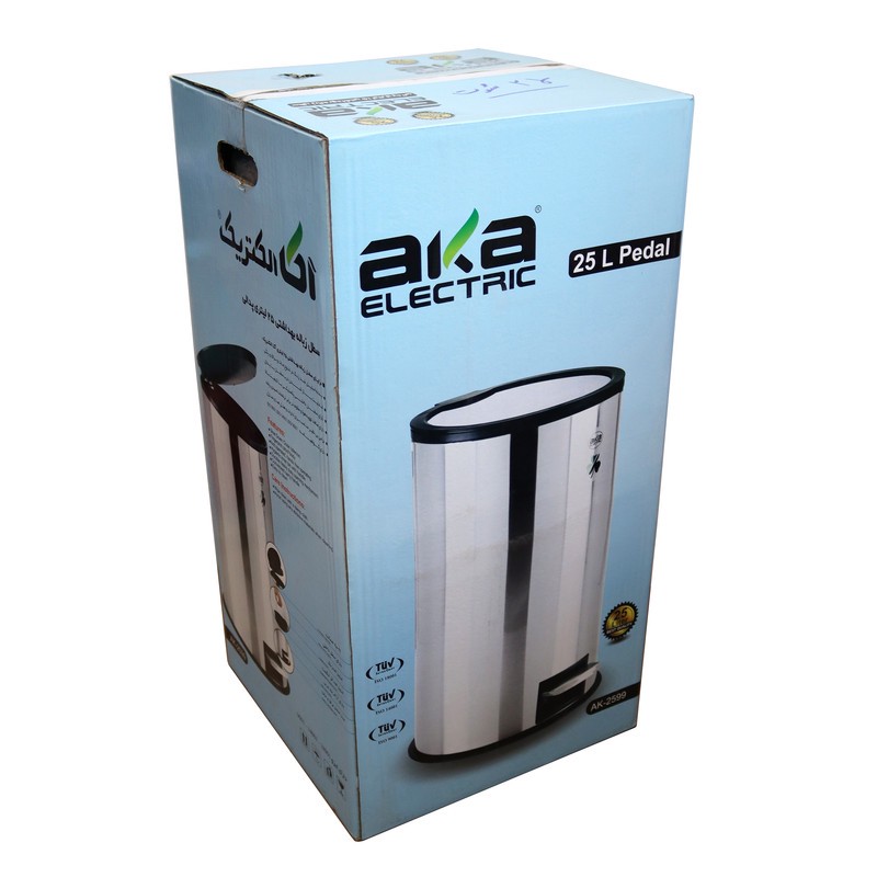 سطل زباله آکا الکتریک مدل شوت کد YP-DAR POLIMERI-25L