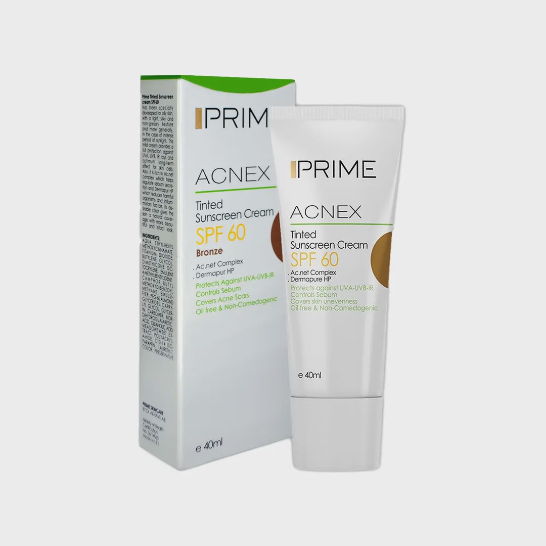 ضدآفتاب رنگی پرایم PRIME مدل SPF60 رنگ برنز BRONZE