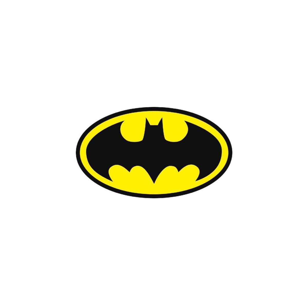استیکر ضدآب برش خورده طرح لوگوی بتمن Batman زرد و مشکی سایز 4 سانتی متر