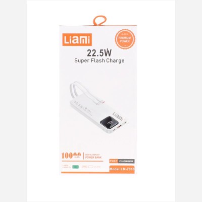 پاوربانک (فست شارژ) Liami 22.5W 10000mAh مدل LM-7010 - مشکی