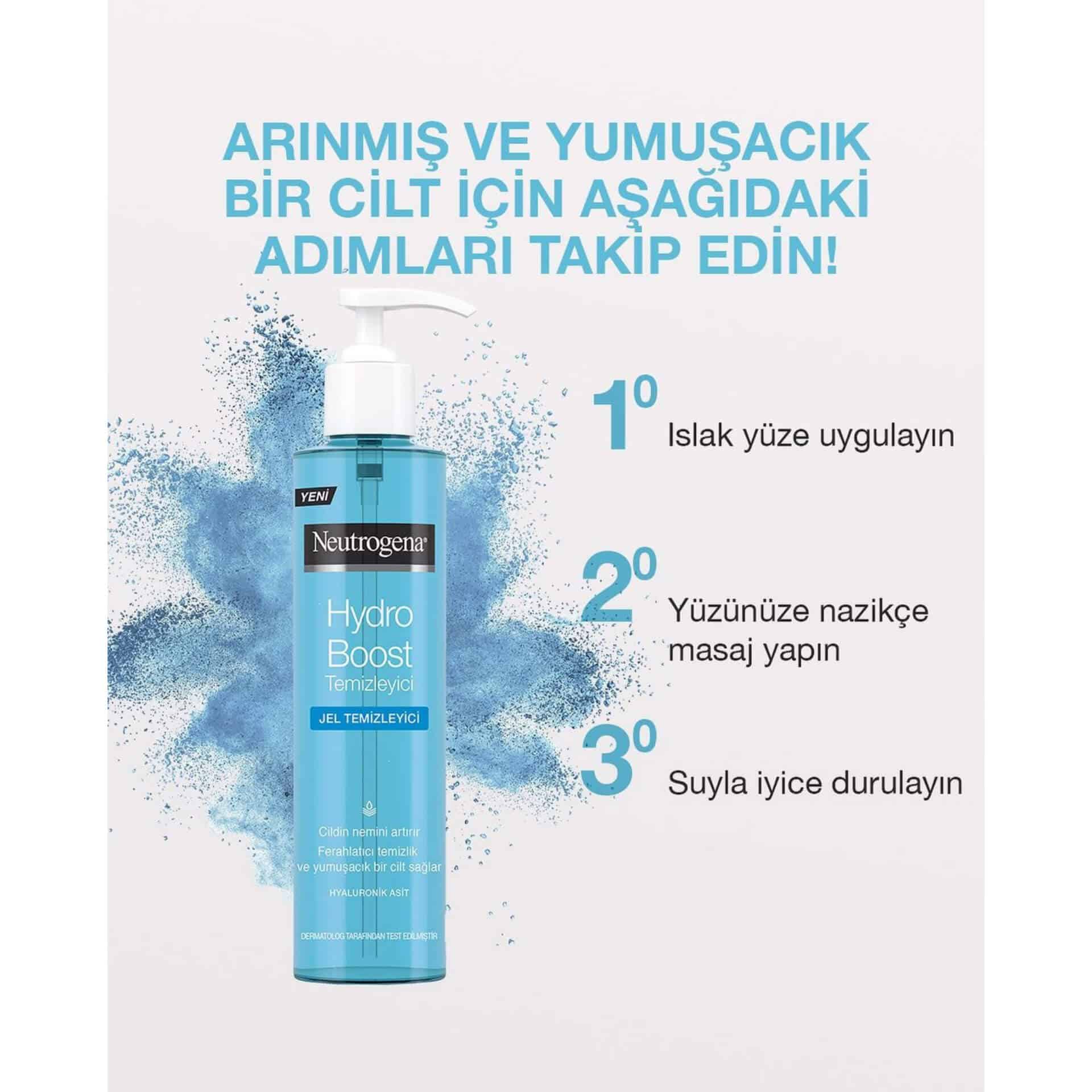 ژل شستشوی صورت نوتروژینا اصل مدل هیدرو بوست 200 میل