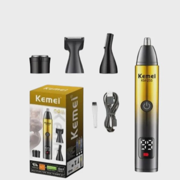 ماشین اصلاح چهار کاره مو زن گوش، بینی، ابرو و خط زن کیمی KM-255