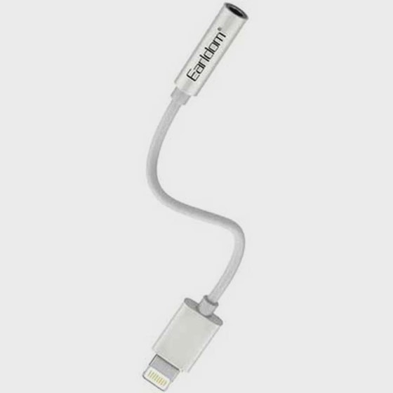 کابل تبدیل لایتنینگ به جک 3.5 میلی متری ارلدام مدل ET-OT49