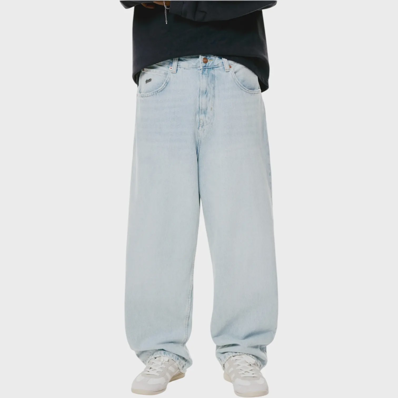 شلوار جین بگ استایل pull bear بدون جنسیت کد 371 سایز 28