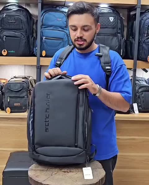 کوله پشتی دانشجویی آرکتیک هانتر ضد آب لپ تاپ دار USB دار