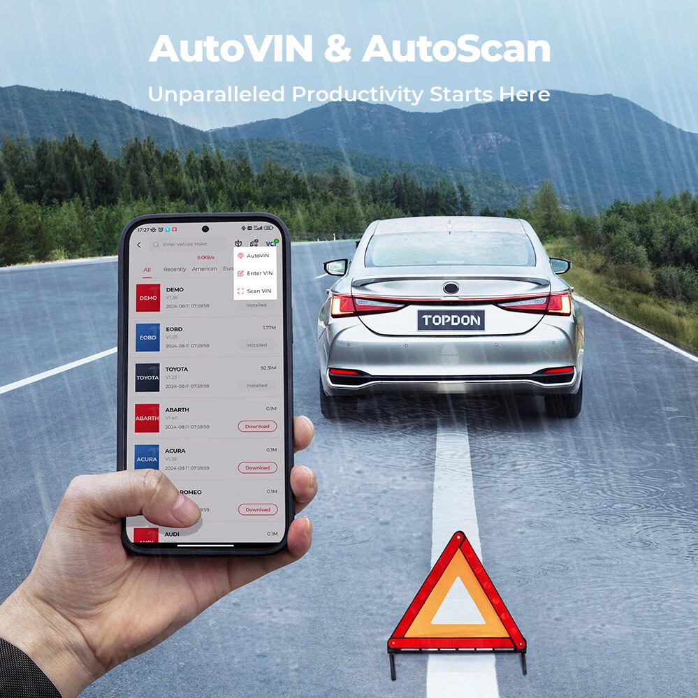 دستگاه دیاگ بلوتوثی لانچ مدل TOPDON Topscan PRO