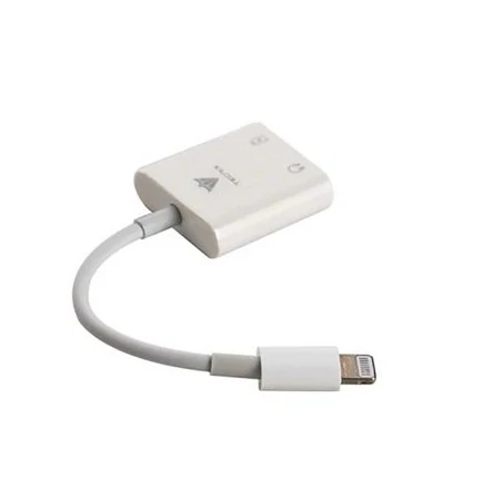 کابل تبدیل لایتنینگ به جک 3.5 میلی متری تکنیکس (TECNIX) طول 10 سانتی متر مدل ADT-113