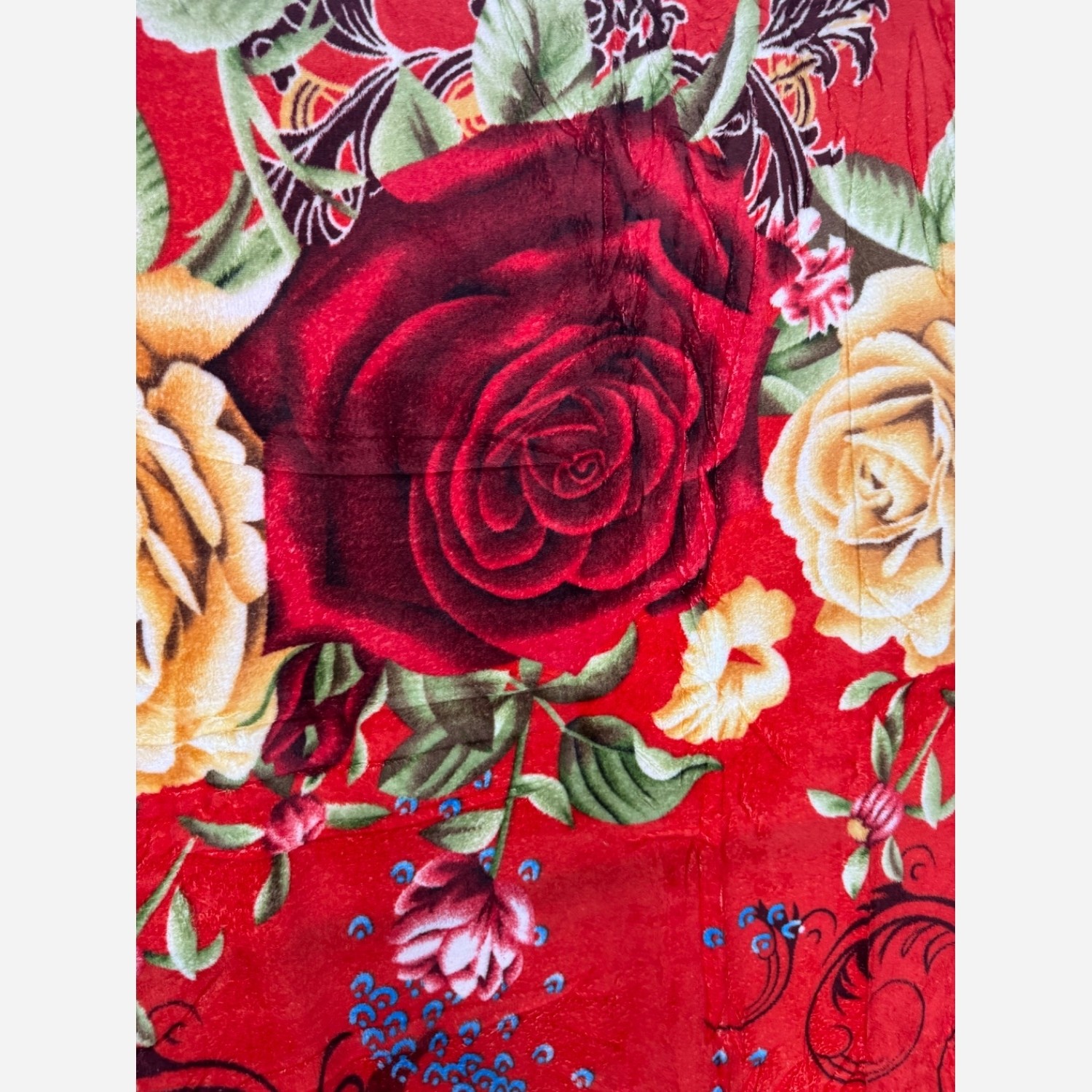 پتو یکنفره مسافرتی طرح گلدار 02