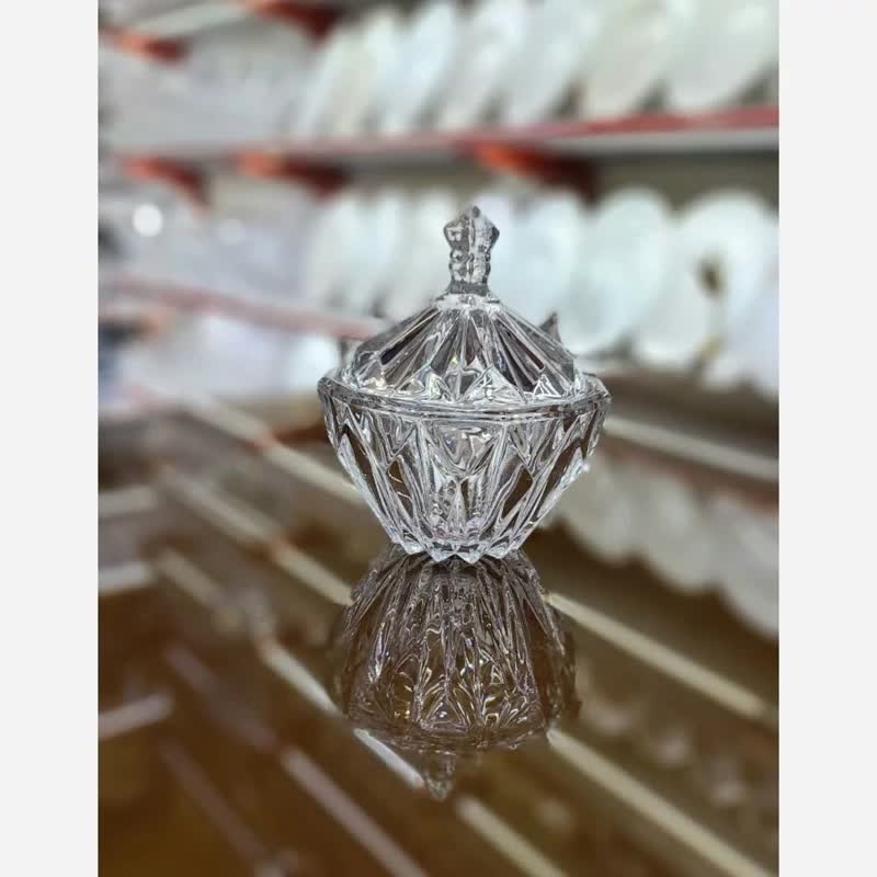 قندان مودنا جنس شیشه ای 