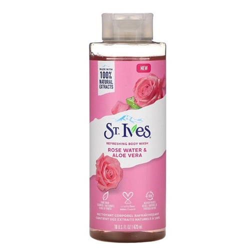 شامپو بدن سنت ایوز مدل گل رز و آلوئه ورا | St.IveS حجم 650 میل