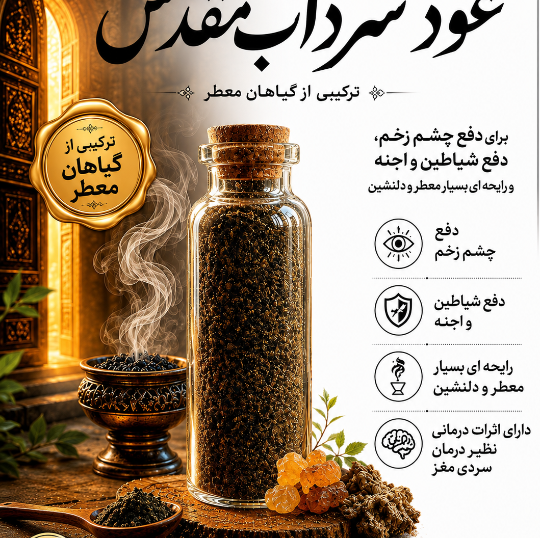عود سرداب مقدس / دفع شیاطین و اجنه و رفع چشم زخم