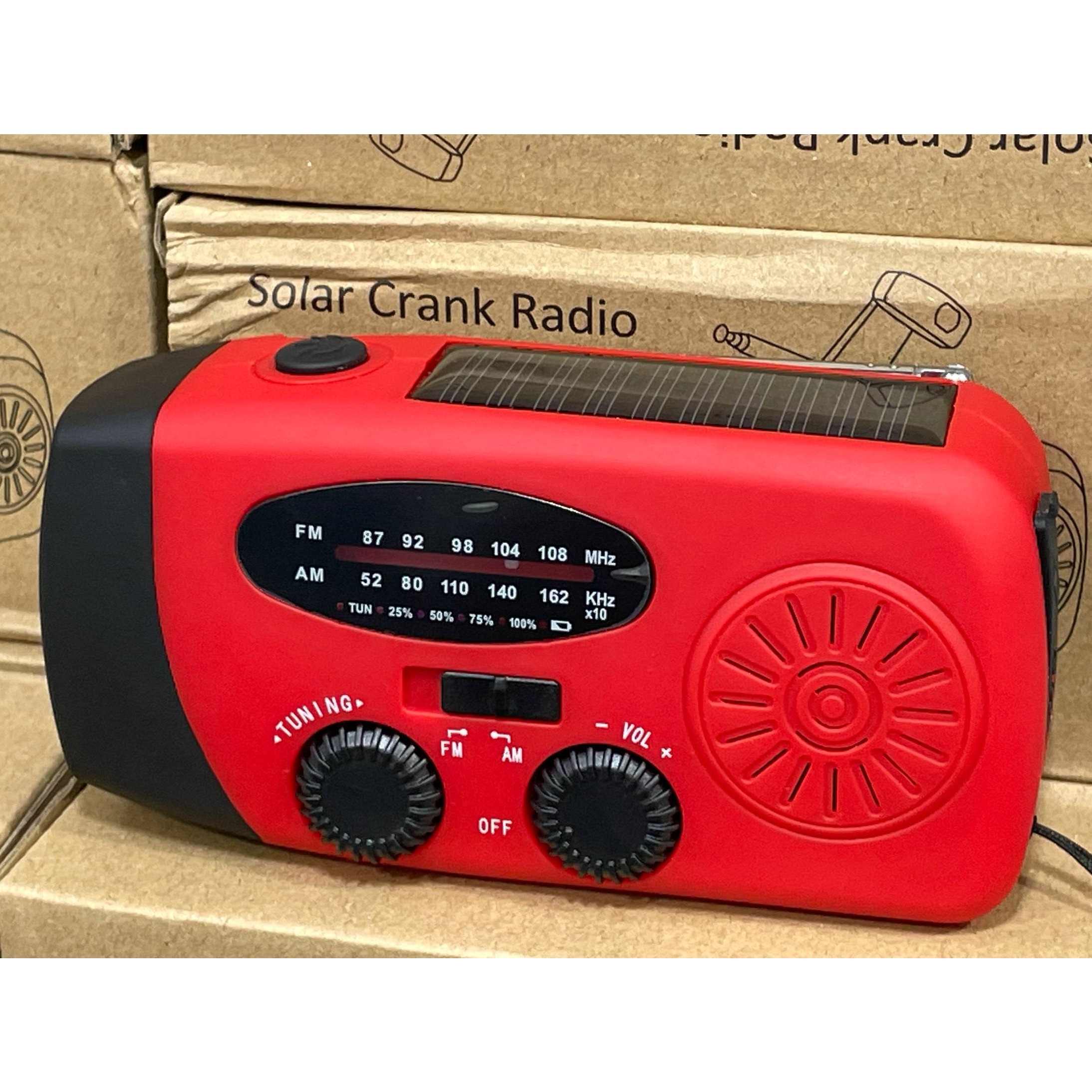 اسپیکر و رادیو هندلی خورشیدی Solar Crank Radio