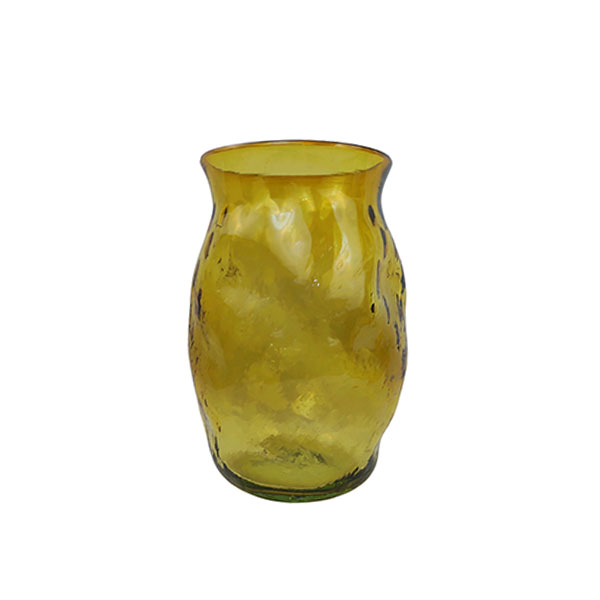 گلدان شیشه ای مدل دفرمه سطلی کد 01