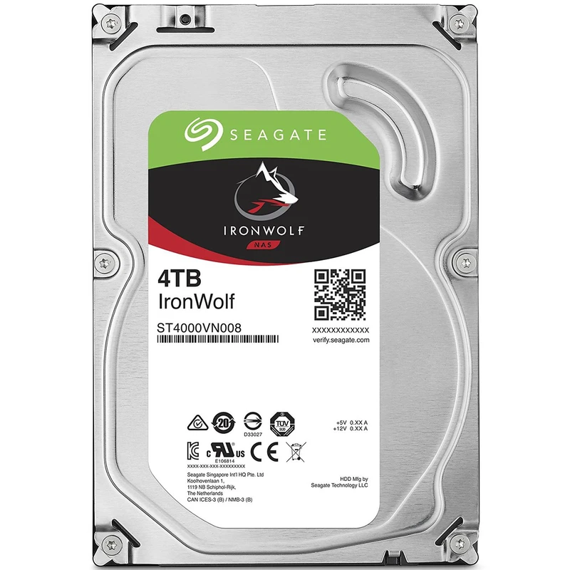 هارد دیسک اینترنال ظرفیت 4TB مدل IRONWOLF برند Seagate گارانتی شرکتی (ریفر)
