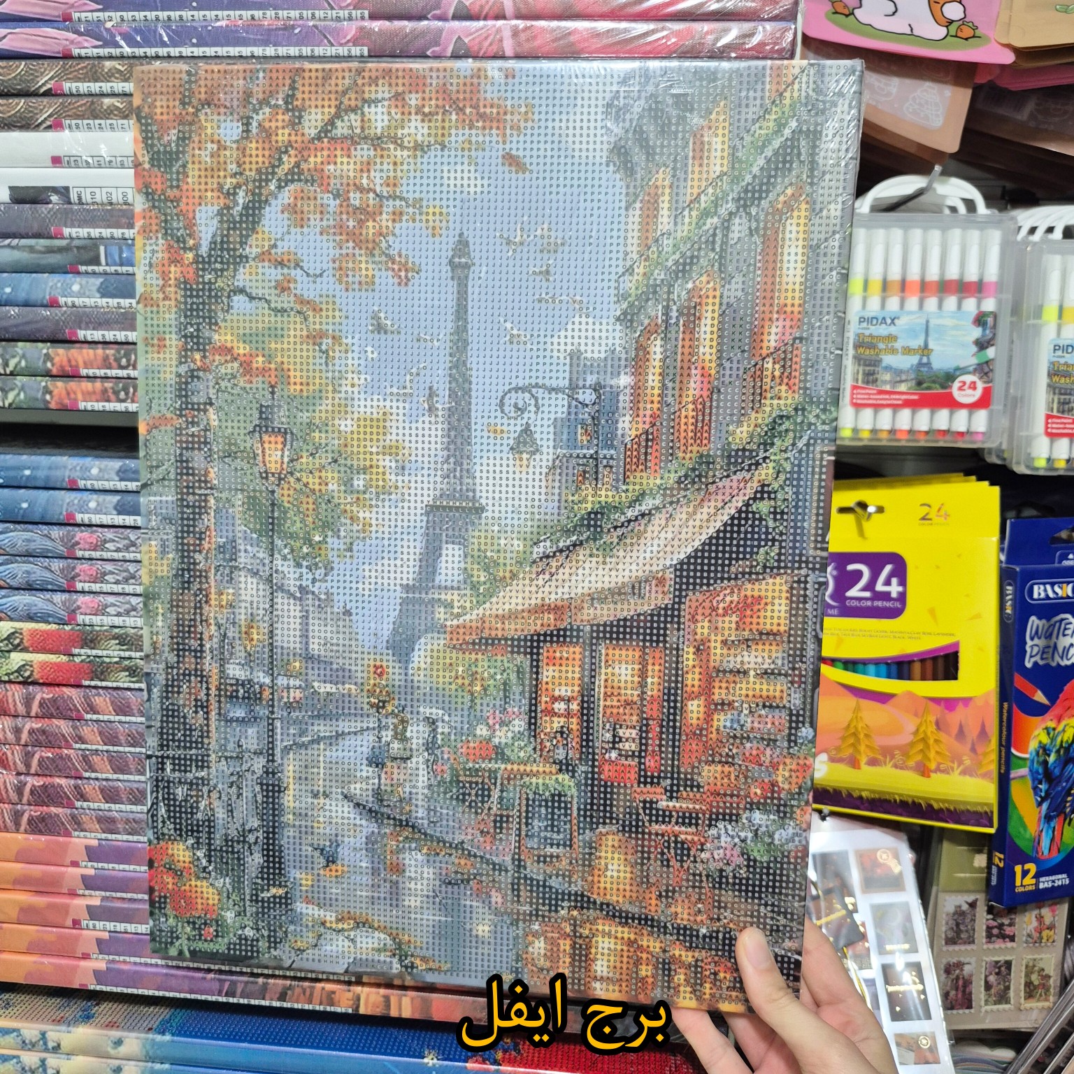 نقاشی الماسی بوم 35×45 (جدید)