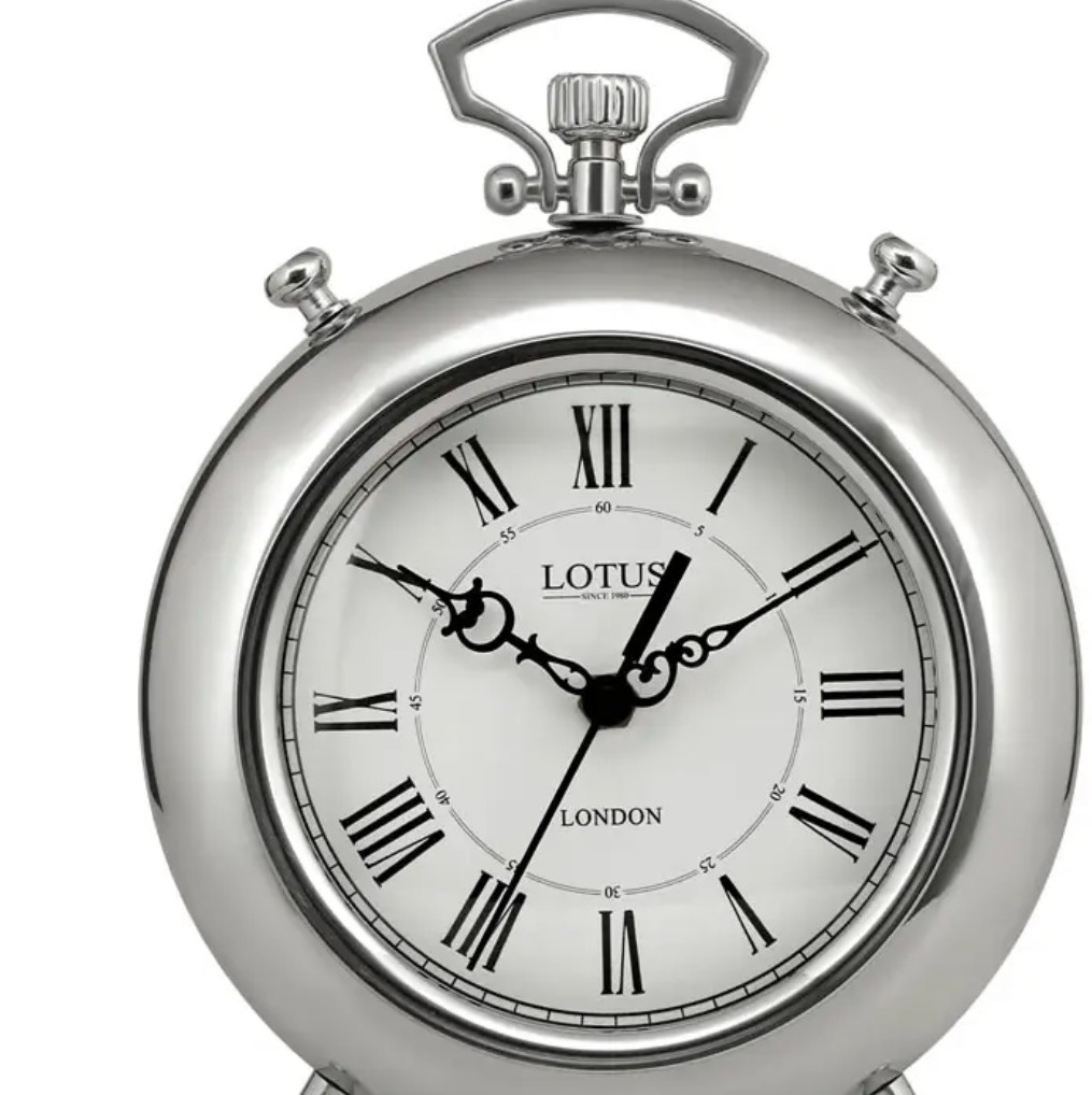 ساعت فلزی رومیزی SAN LUIS کد BS-500 رنگ SILVER