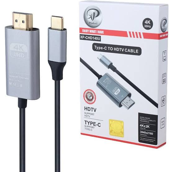 کابل تبدیل Type-C به HDMI ایکس پی-پروداکت مدل XP-CHD140U طول 2 متر