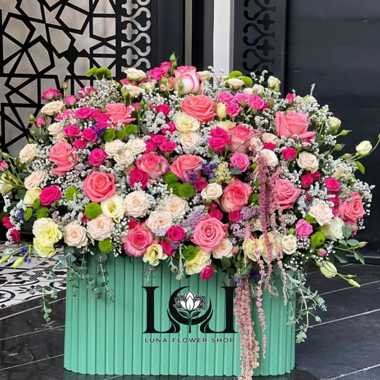 باکس گل طبیعی رز BL212
