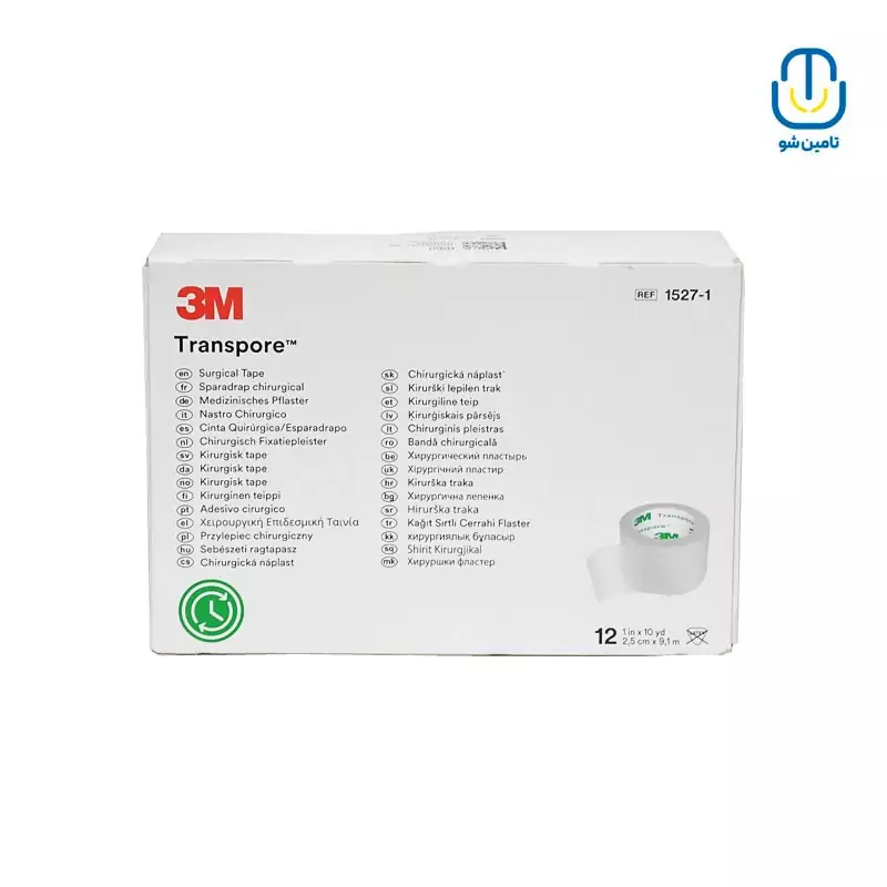 چسب ضدحساسیت تری ام شفاف 9در2.5 سانتی متر (بسته 12 عددی)
