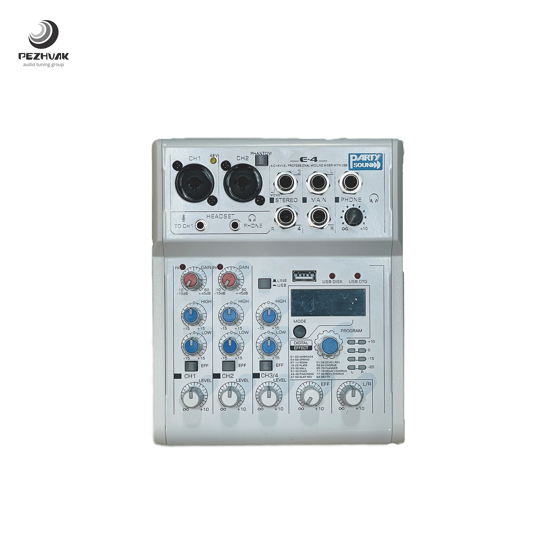 میکسر 4 کانال PARTYSOUND مدل E-4