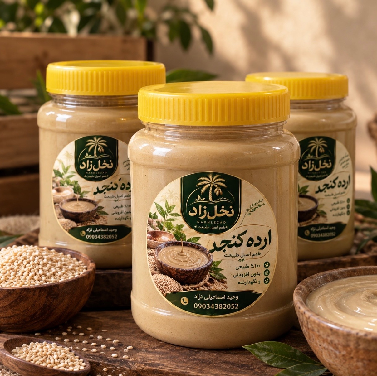 ارده کنجد نخل زاد درجه یک 