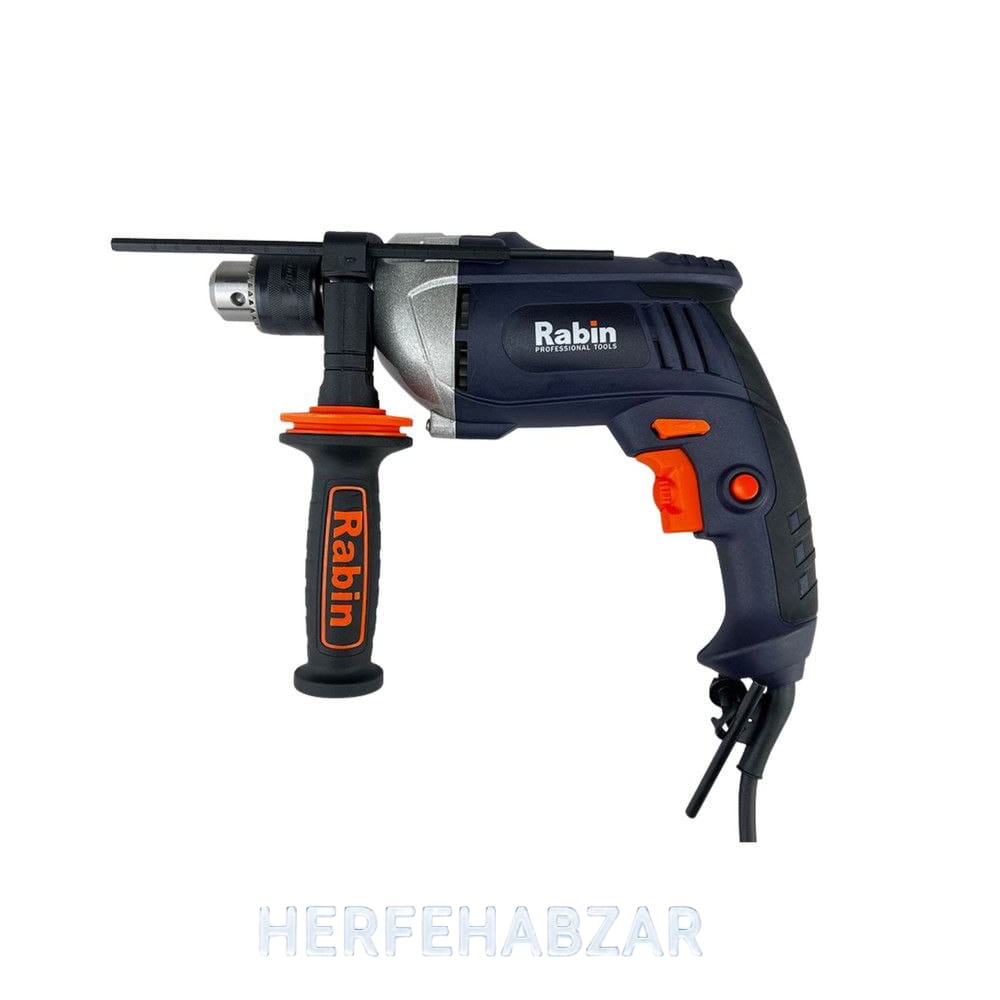 دریل چکشی 810 وات نیم تنه فلزی رابین مدل R1015
