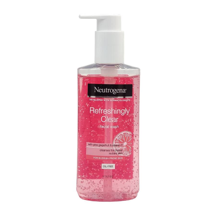 ژل پاک کننده و روشن کننده صورت گریپ فروت نوتروژنا Neutrogena Fresh Clear حجم 200 میلی لیتر (اروپا نویس)