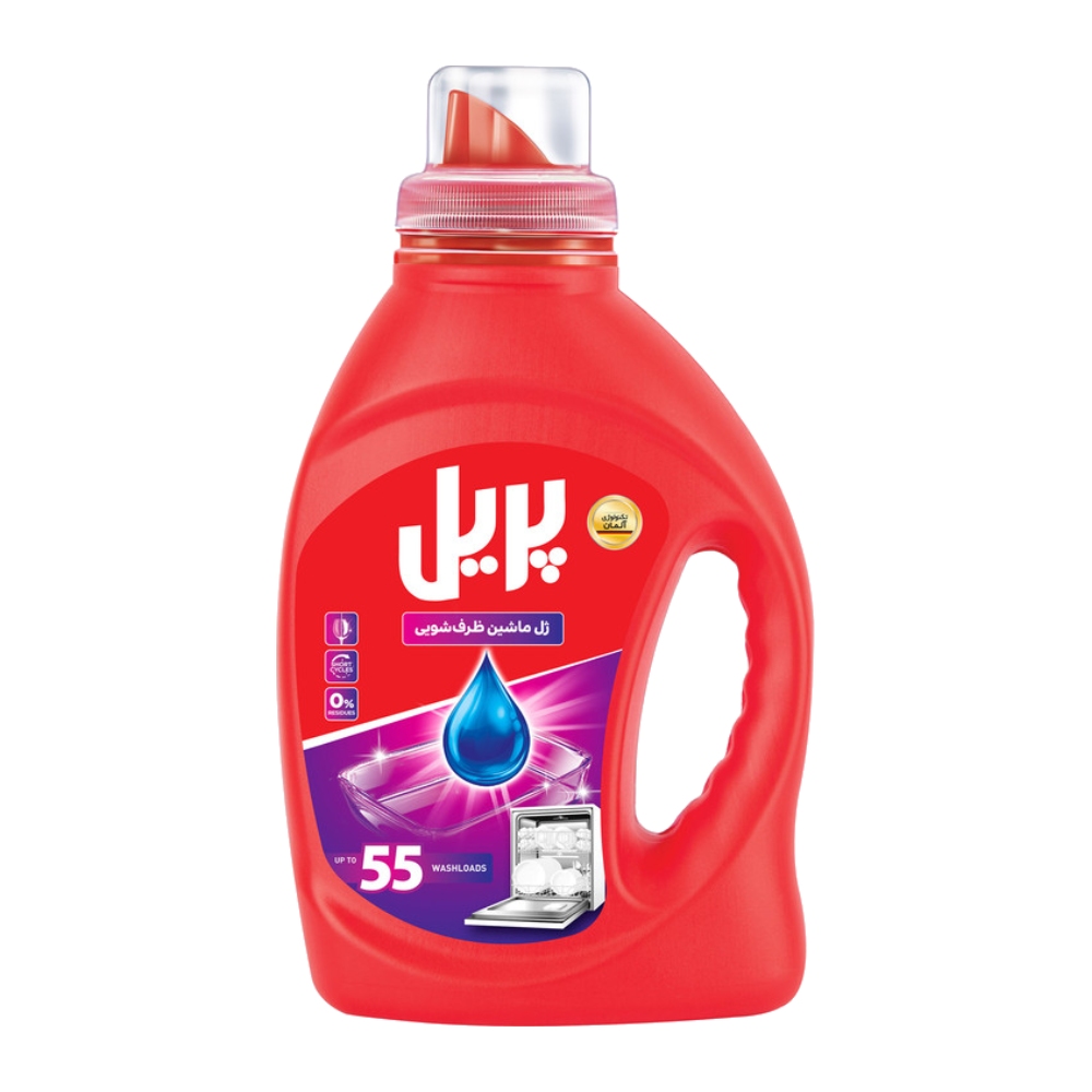 ژل ماشین ظرفشویی پریل Pril قابل استفاده برای 55 بار شست شو وزن 1000 گرم