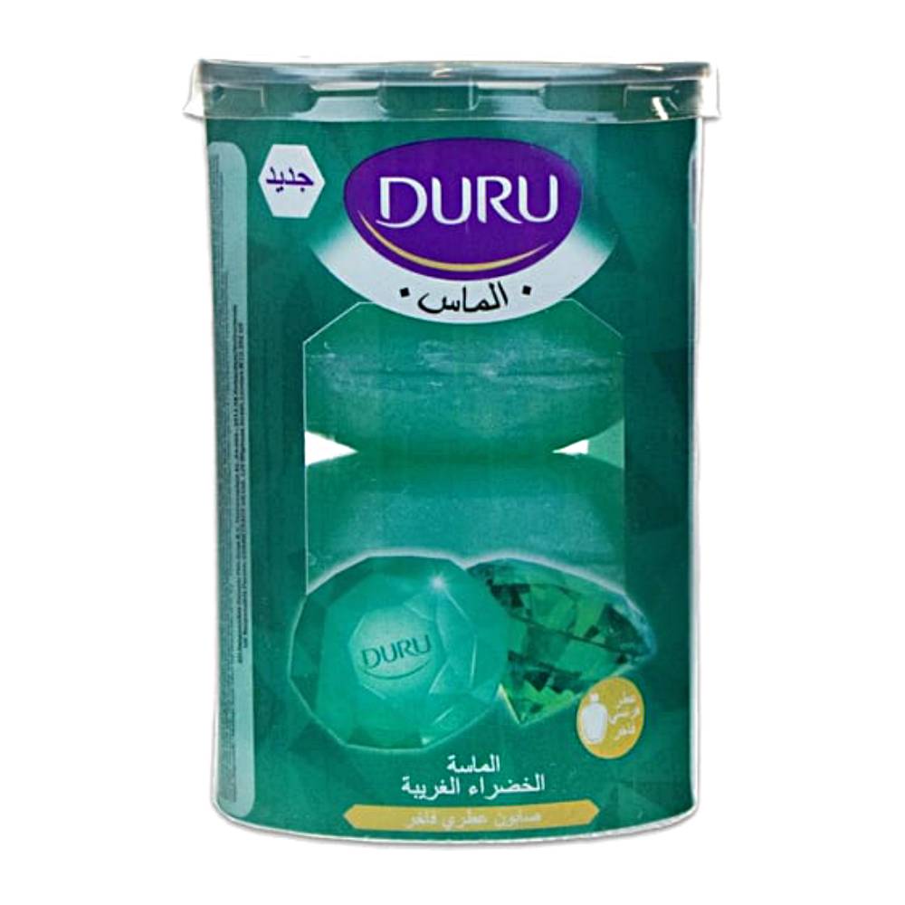 صابون حمام دورو Duru سری Jewels مدل Green الماس سبز بسته 4 عددی وزن 400 گرم