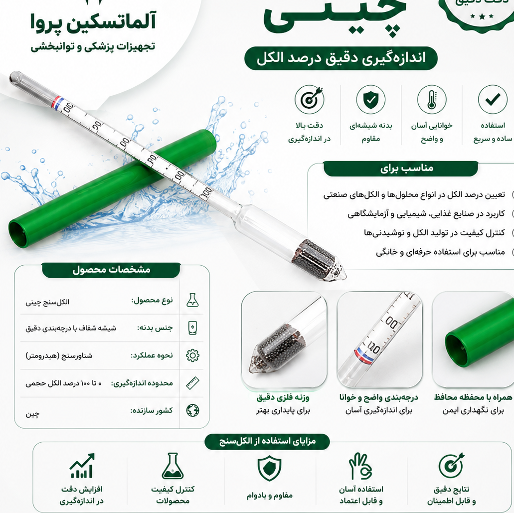 الکل سنج مایعات چینی مجموعه 20 عددی عمده 