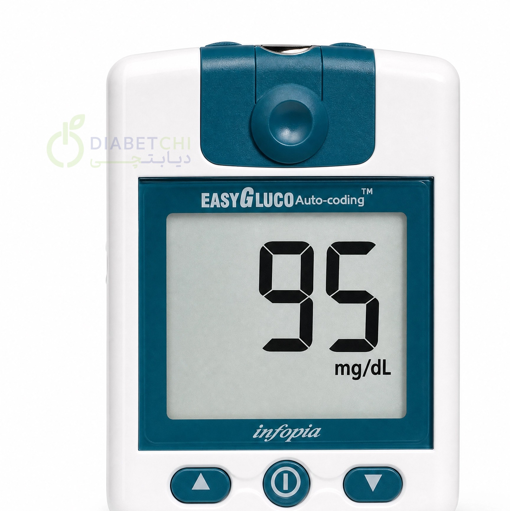 دستگاه تست قند خون ایزی گلوکو (Infopia EasyGluco) همراه با 50 نوار تست