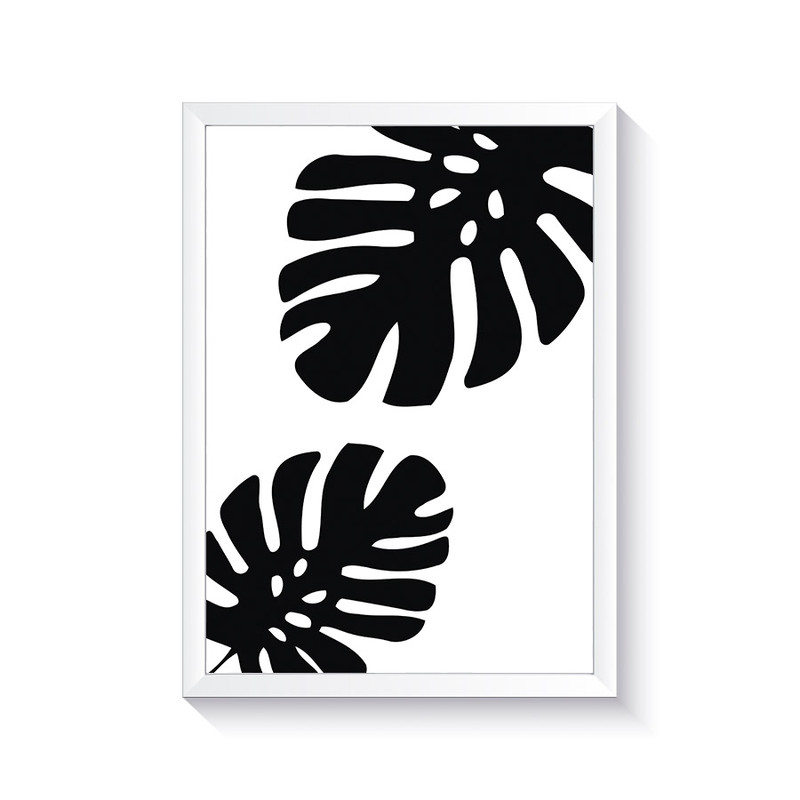 تابلو وینا مدل Black Monstera III
