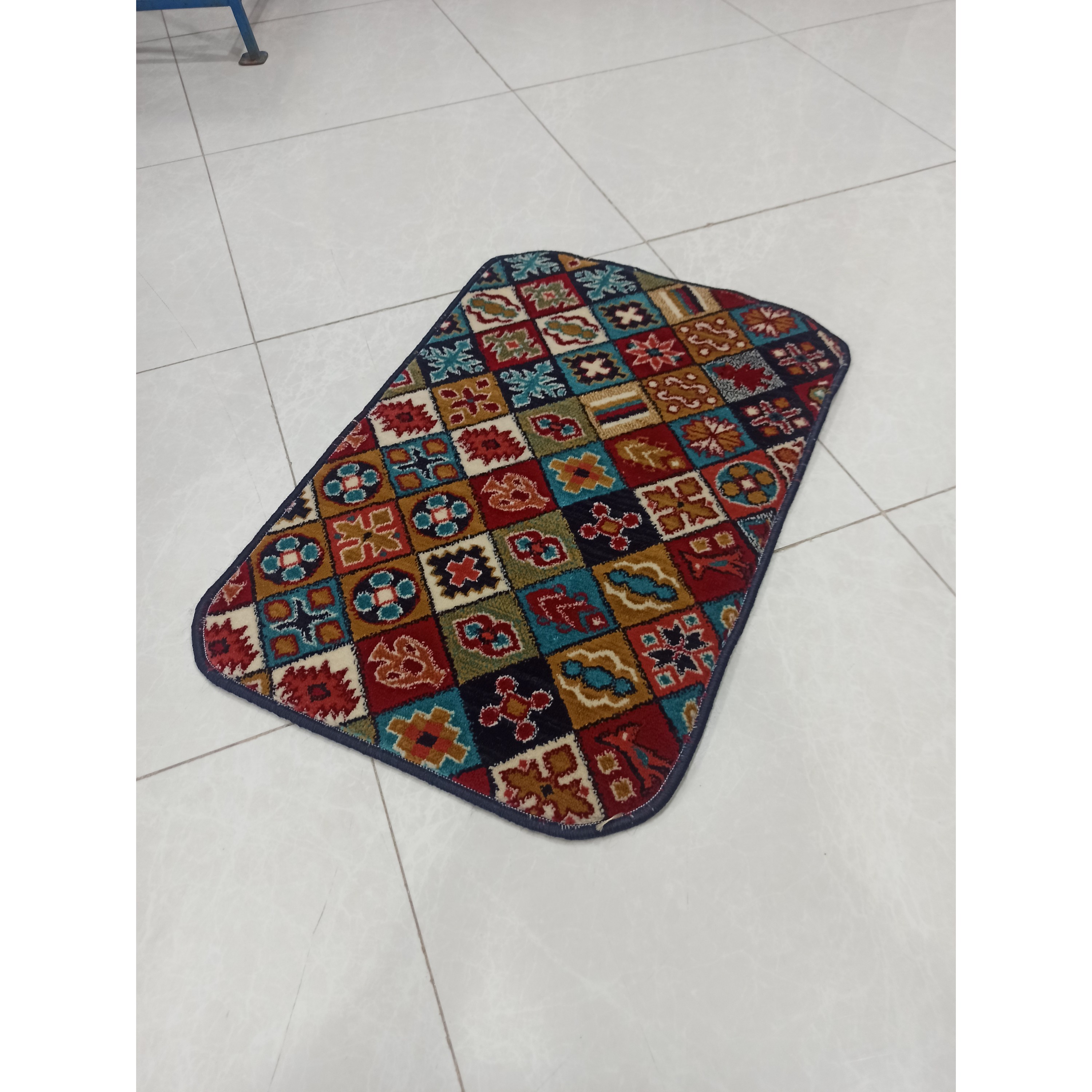 پادری گبه پرزدار سرمه ای 50*75