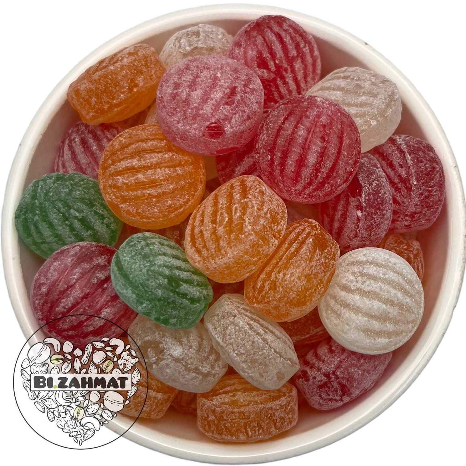 آبنبات صدفی مخلوط ( ترش ) 500 گرم