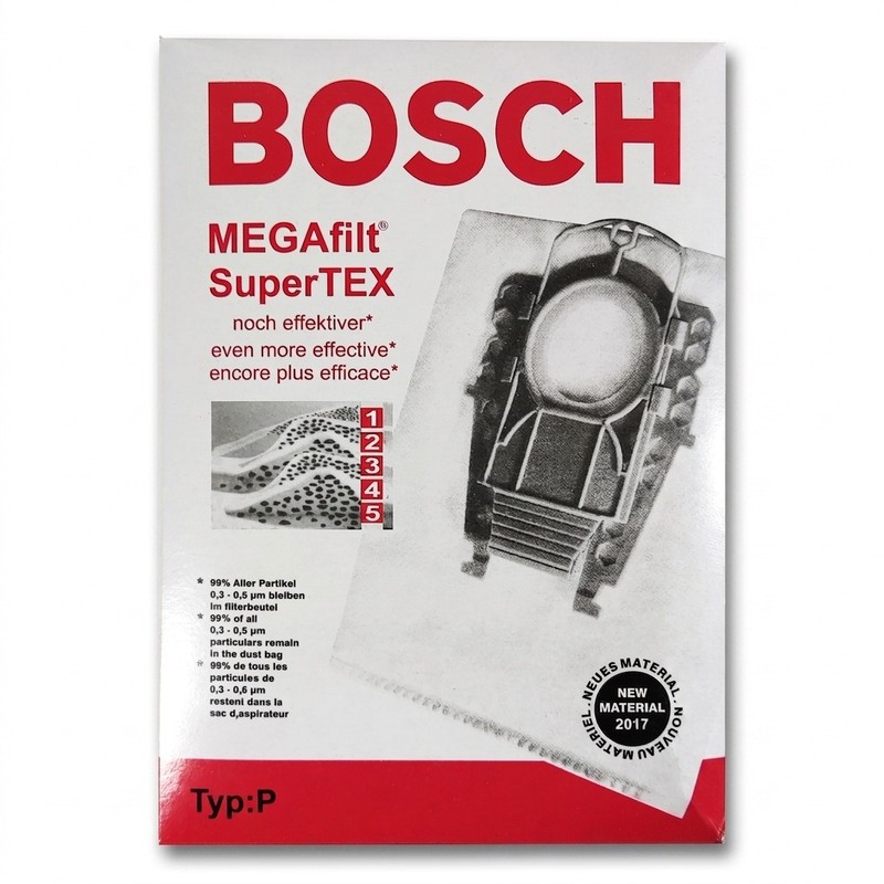 پاکت جاروبرقی مگافیلت مدل T8575 مناسب جاروبرقی های بوش و زیمنس Type P بسته 5 عددی