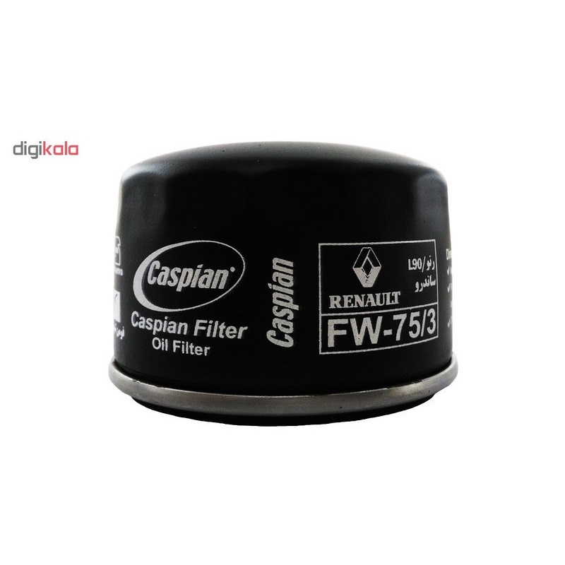 فیلتر روغن خودروی کاسپین مدل FW-75 3 مناسب برای رنو L90