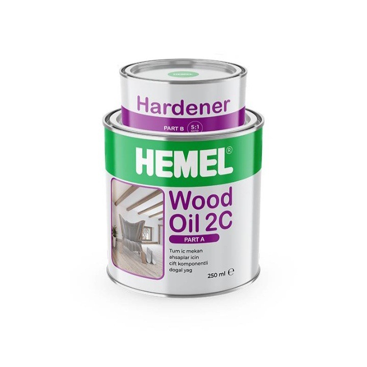 روغن چوب برند HEMEL مدل دوجزئی