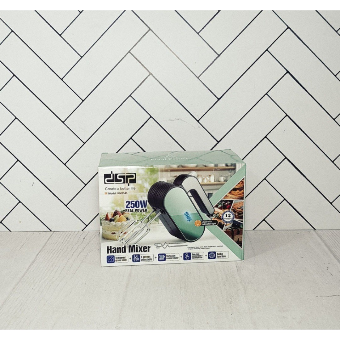همزن گیربکسی 250 وات دی اس پی مدل KM-2143 5 سرعته (پسکرایه)