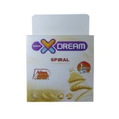کاندوم فضایی ایکس دریم مدل Spiral بسته 1 عددی